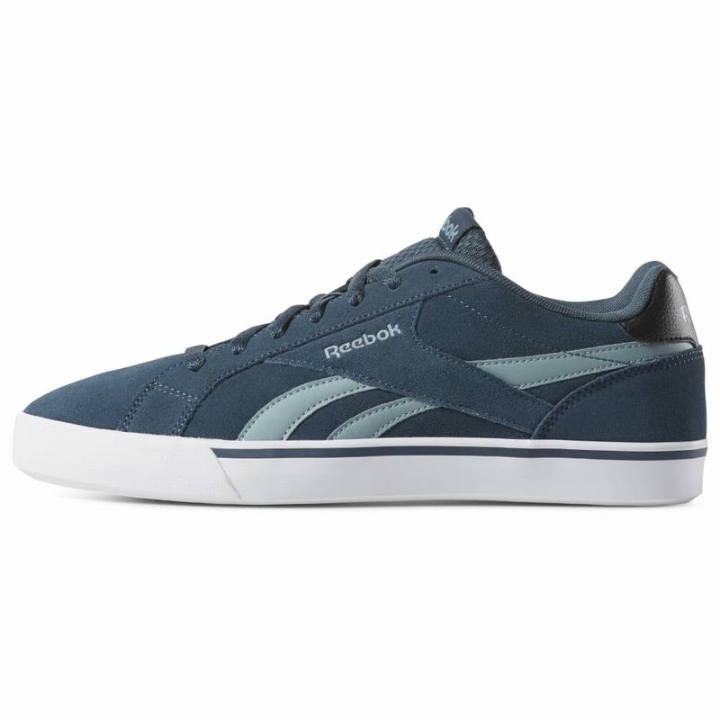 Tenisi Reebok Royal Complete 2ls Barbati Albastri/Turcoaz/Negrii/Albi Romania ZQ1023AU